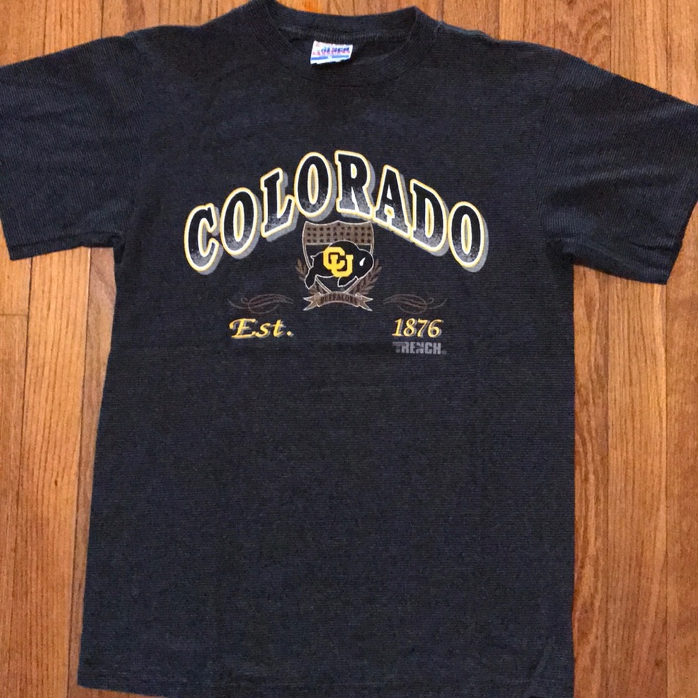 Vintage Colorado Buffaloes Pinstriped T-shirt 80’s